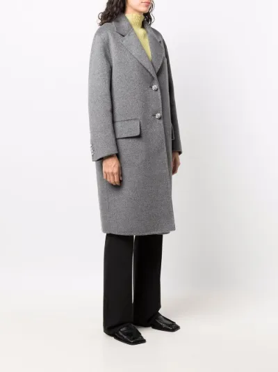mid length grey coat