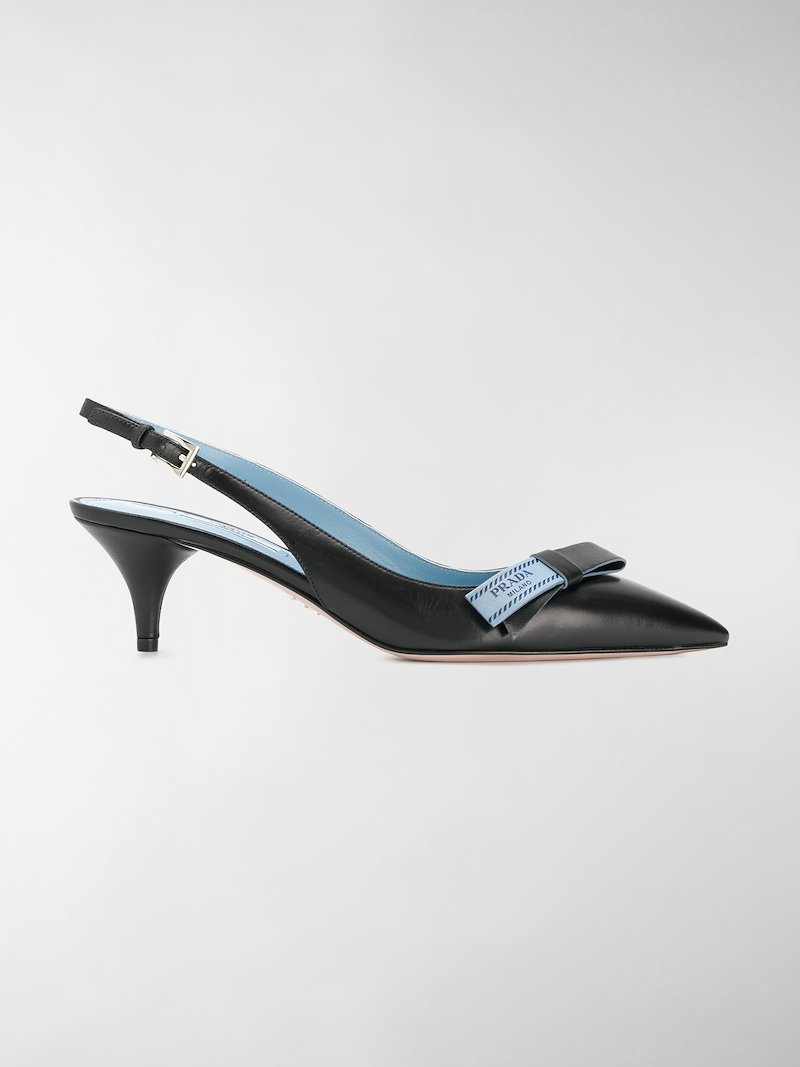 Prada Slingback Pumps Black Modes