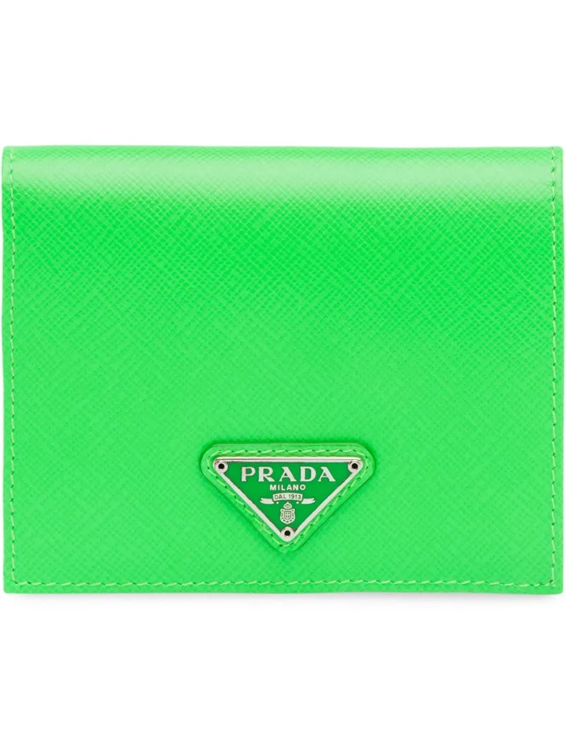 prada wallet green
