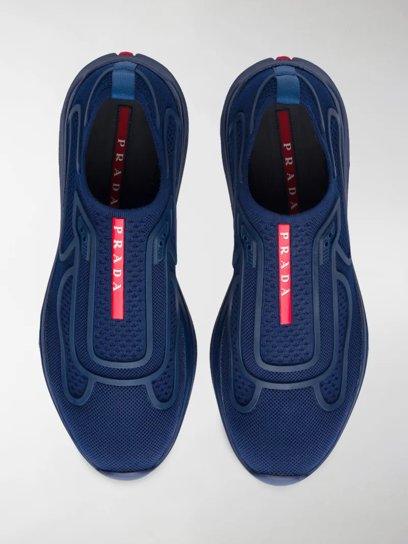 Sneakers Prada Uomo | Sneakers con logo frontale Blu ,Grigio »  Livignielivigni