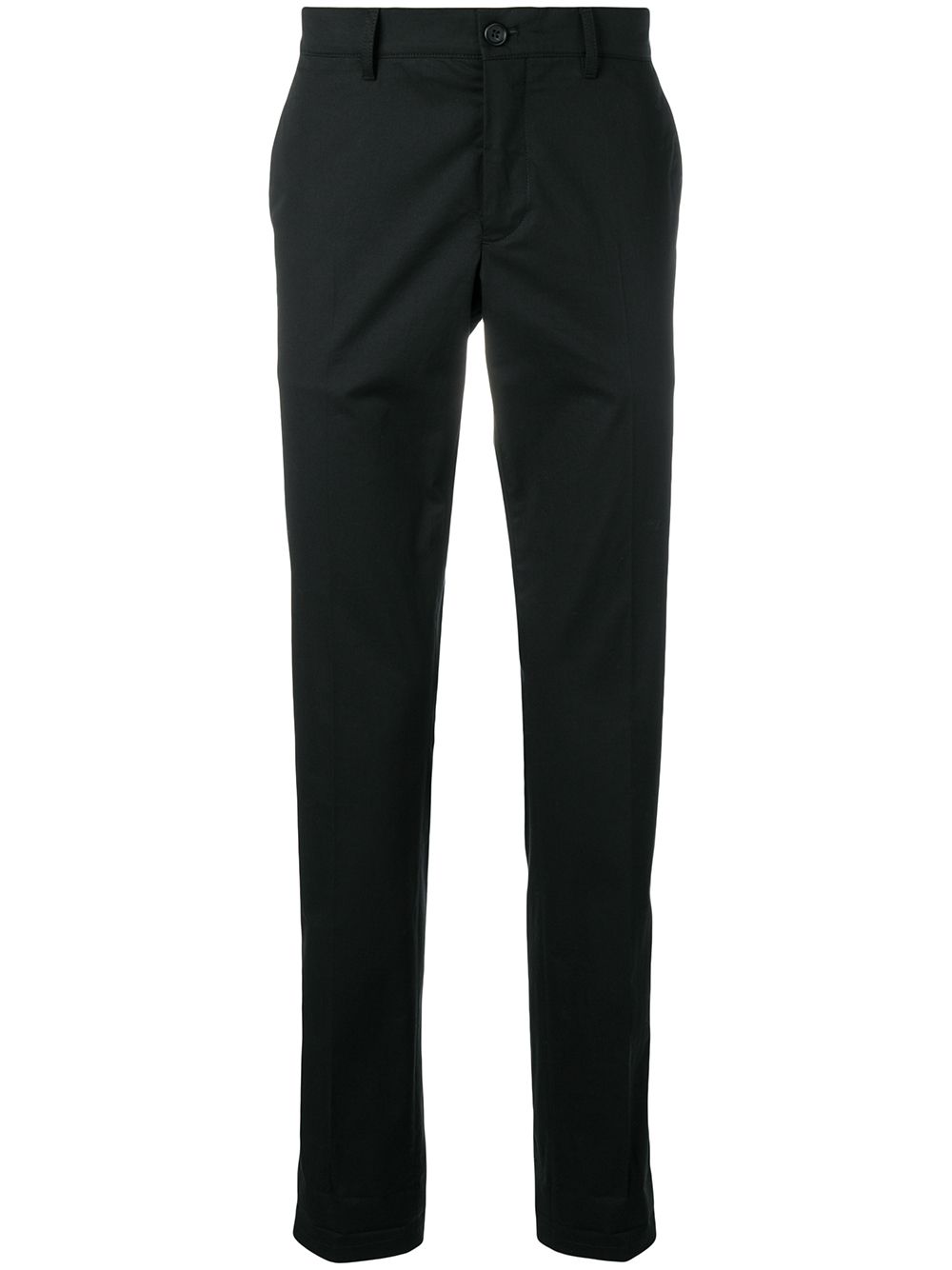 black straight leg chinos