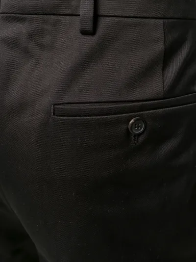 black straight leg chinos