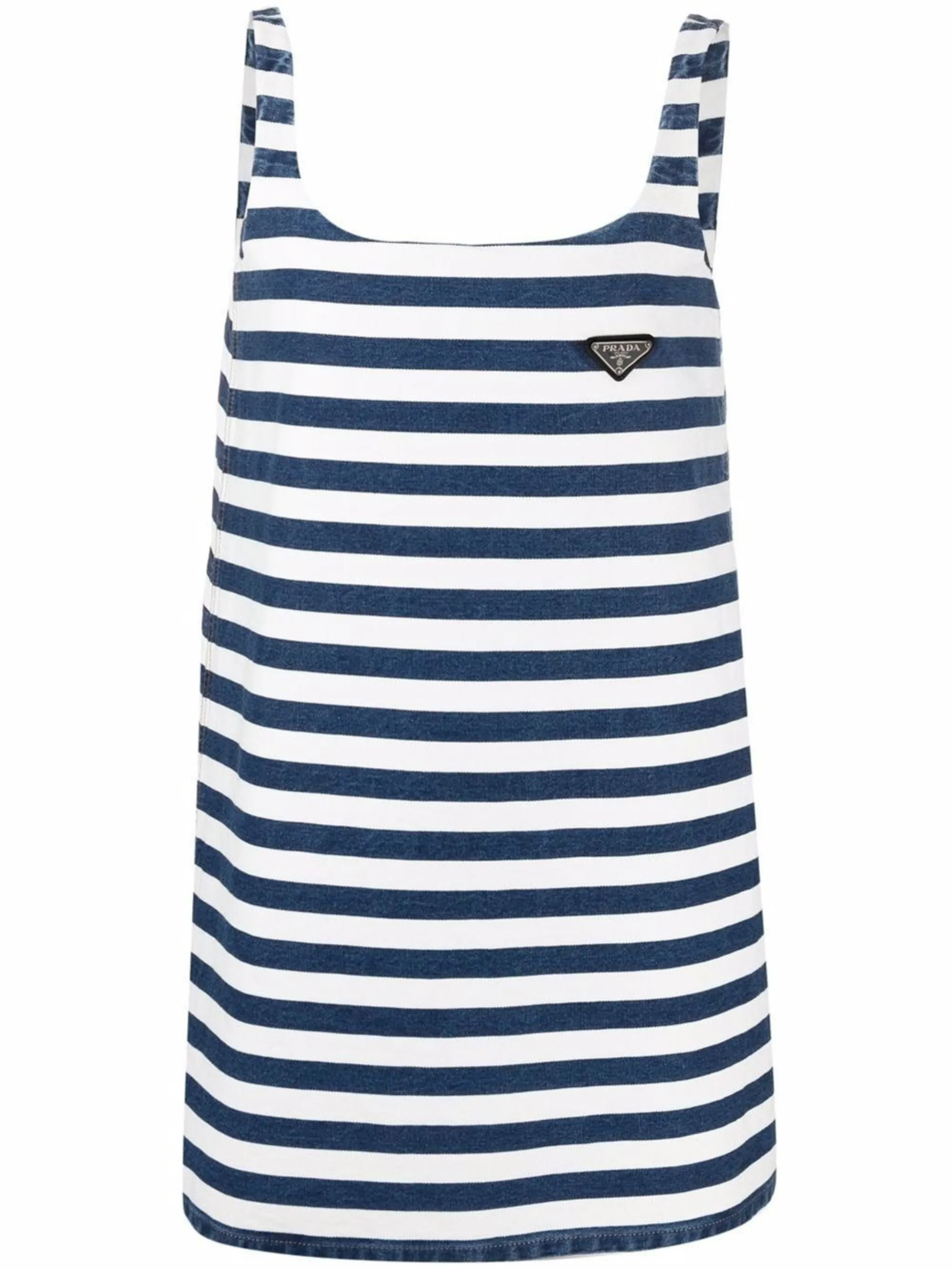 ワンピース Prada Navy Blue Mesh Mini Dress Cotton mesh minidress in blue - Prada | Mytheresa