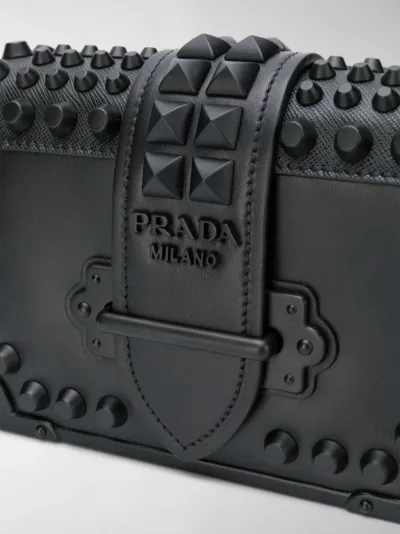 prada studded cahier bag