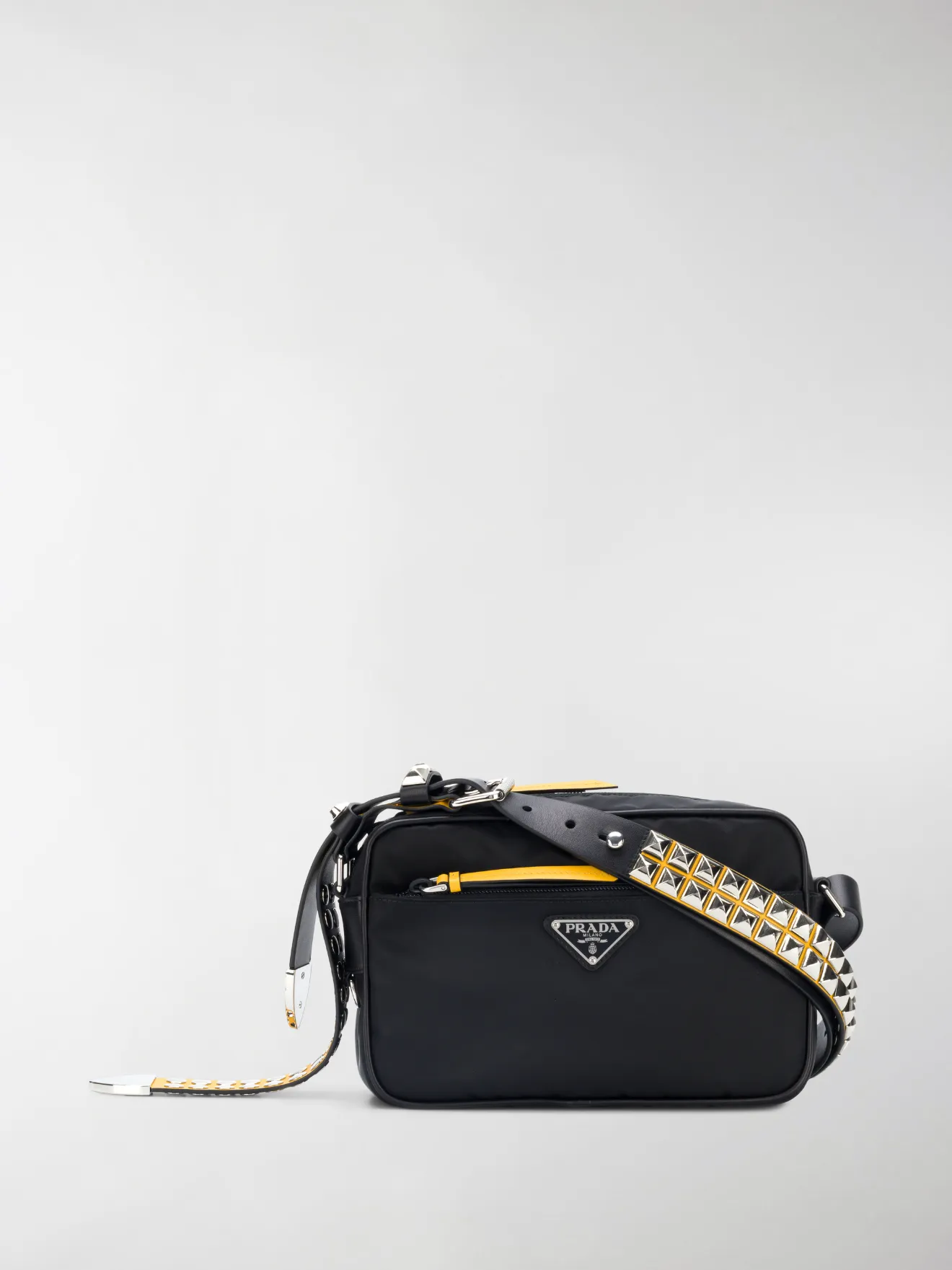 prada studded crossbody bag