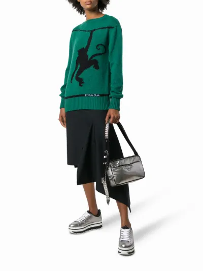 prada studded strap sneakers