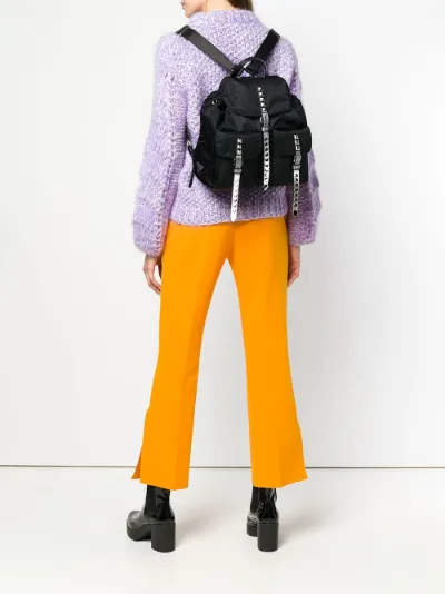 prada studded backpack