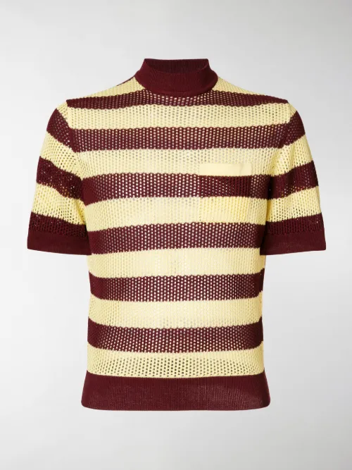 Prada - T-shirt lavorata a maglia