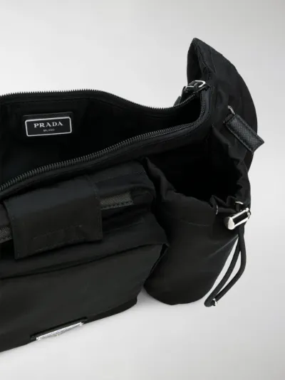 Prada technical discount fabric shoulder bag