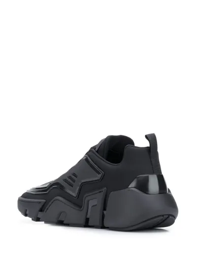 Prada Techno Stretch low-top sneakers black | MODES