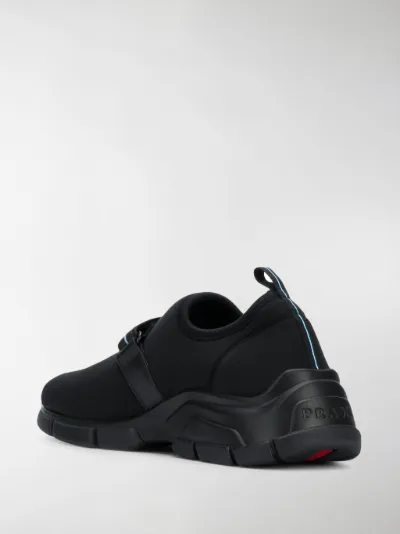 prada touch strap fastening sneakers