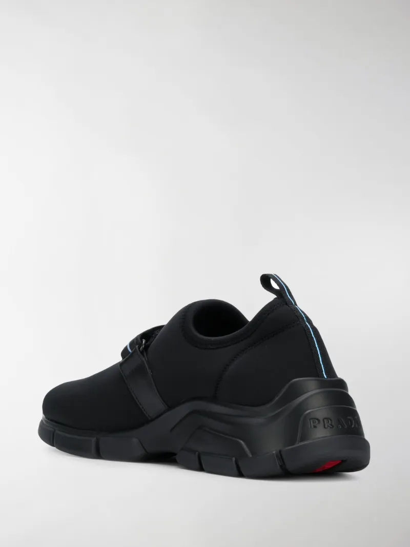 prada touch strap fastening sneakers