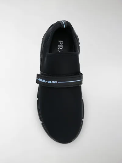 prada touch strap fastening sneakers