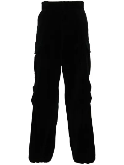 Prada triangle enamel corduroy tapered trousers Eraldo UK