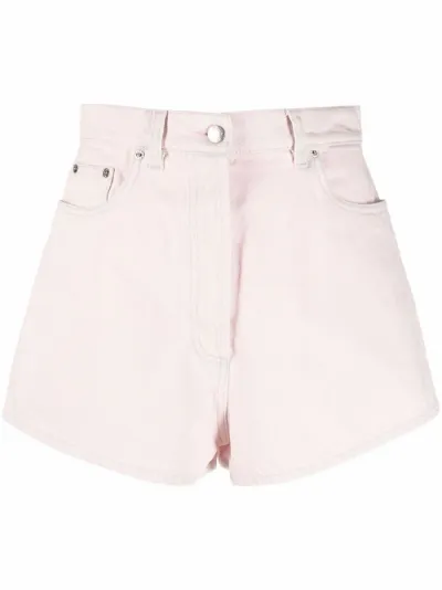 hot pink high waisted shorts