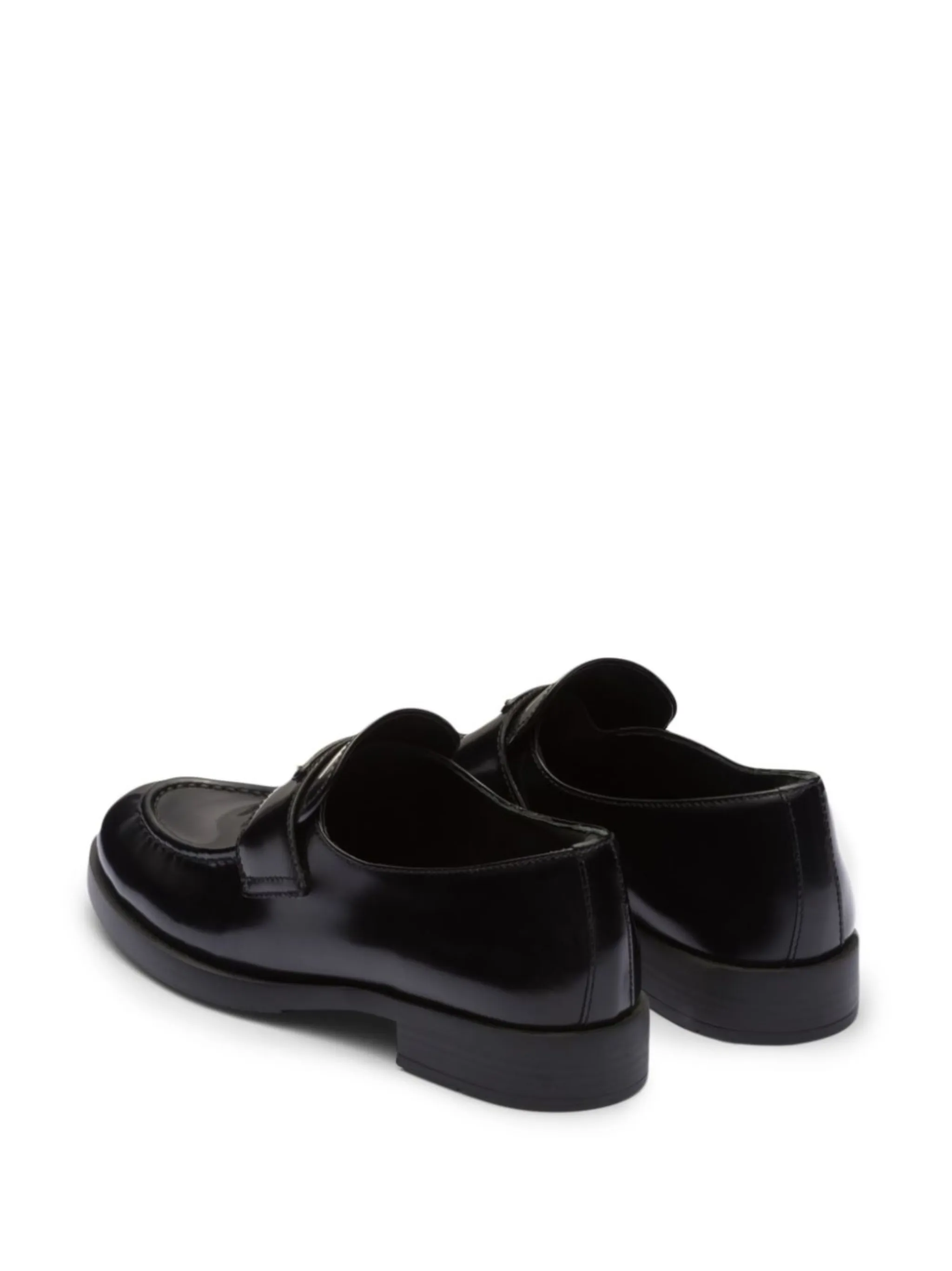 Prada triangle-logo leather loafers | Eraldo.com JP