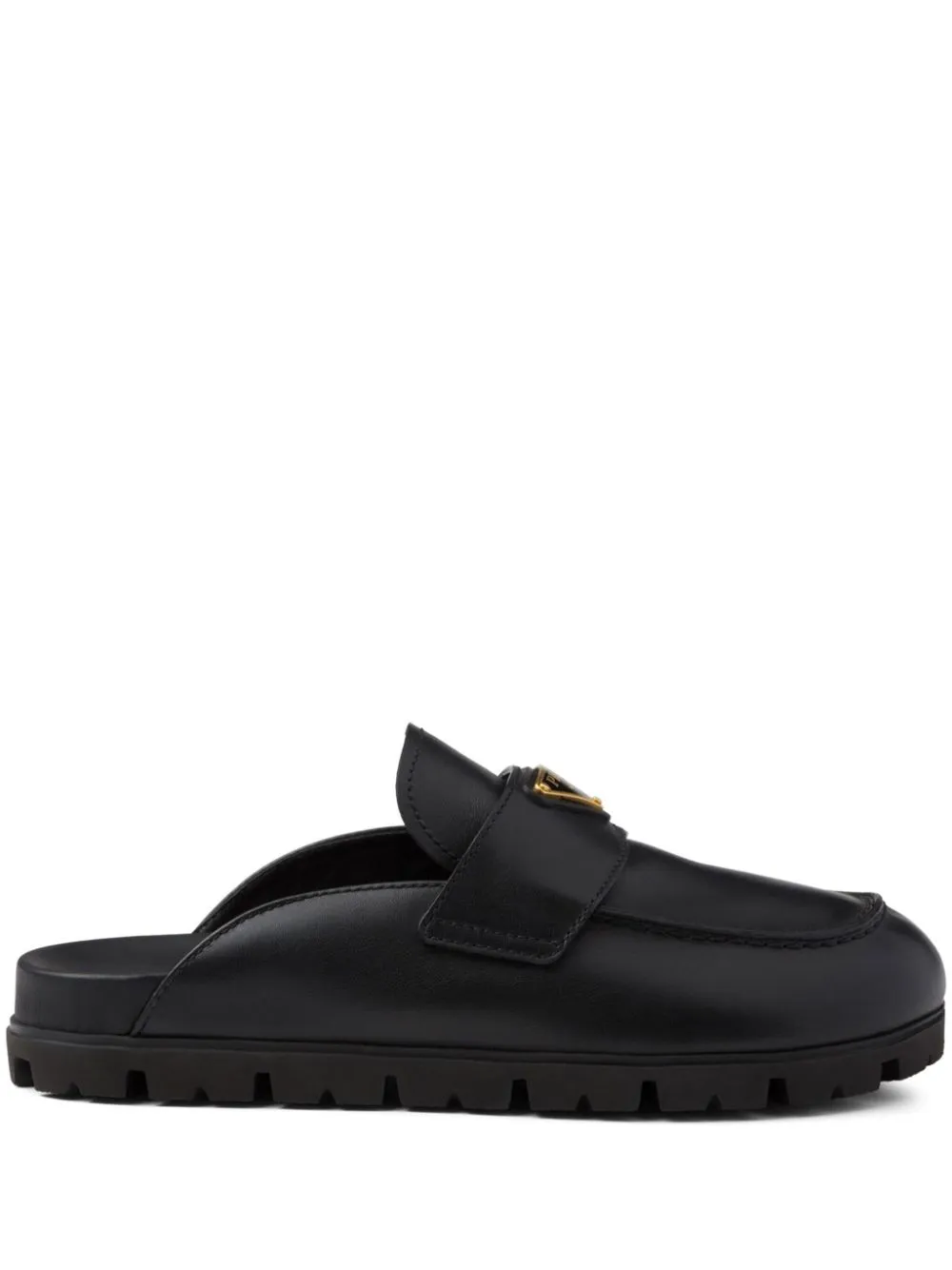 Prada black mules hotsell