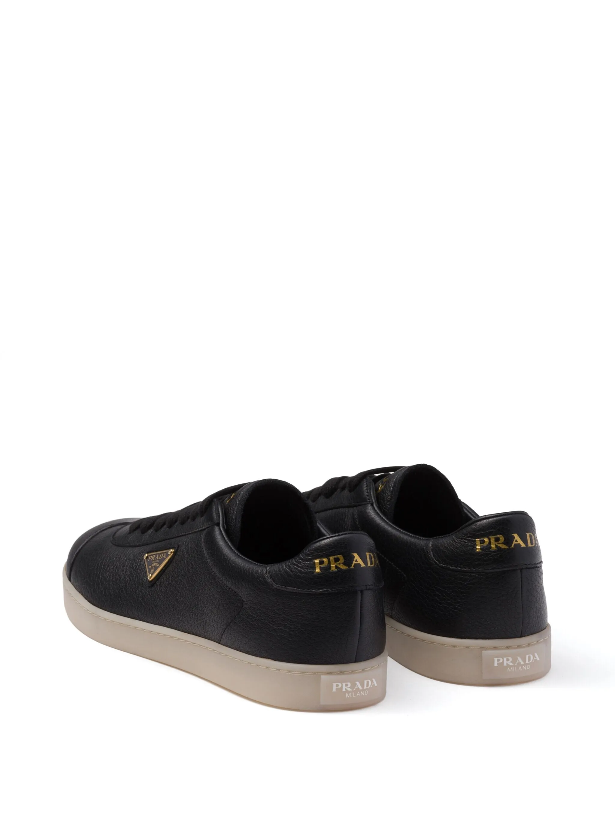 Prada triangle logo leather sneakers Eraldo NL