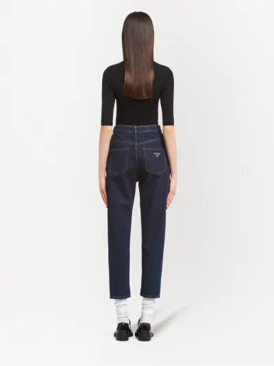 jeans triangle logo