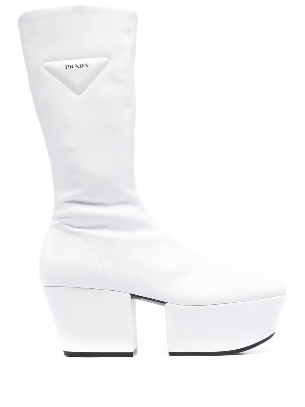 prada logo heel bootie