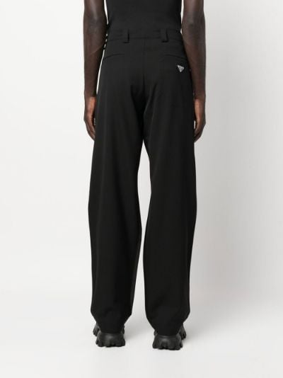 triangle-logo wool trousers | Prada | Eraldo.com CH