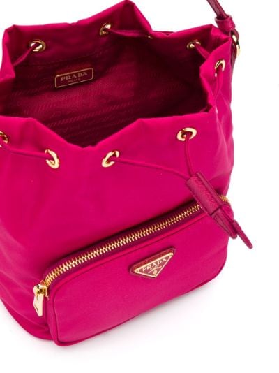 prada bucket bag pink