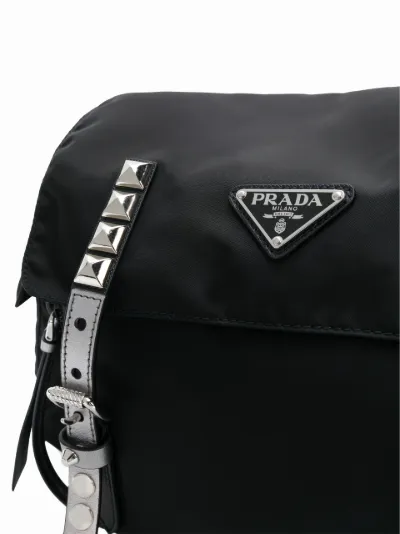 Prada vela studded discount bag