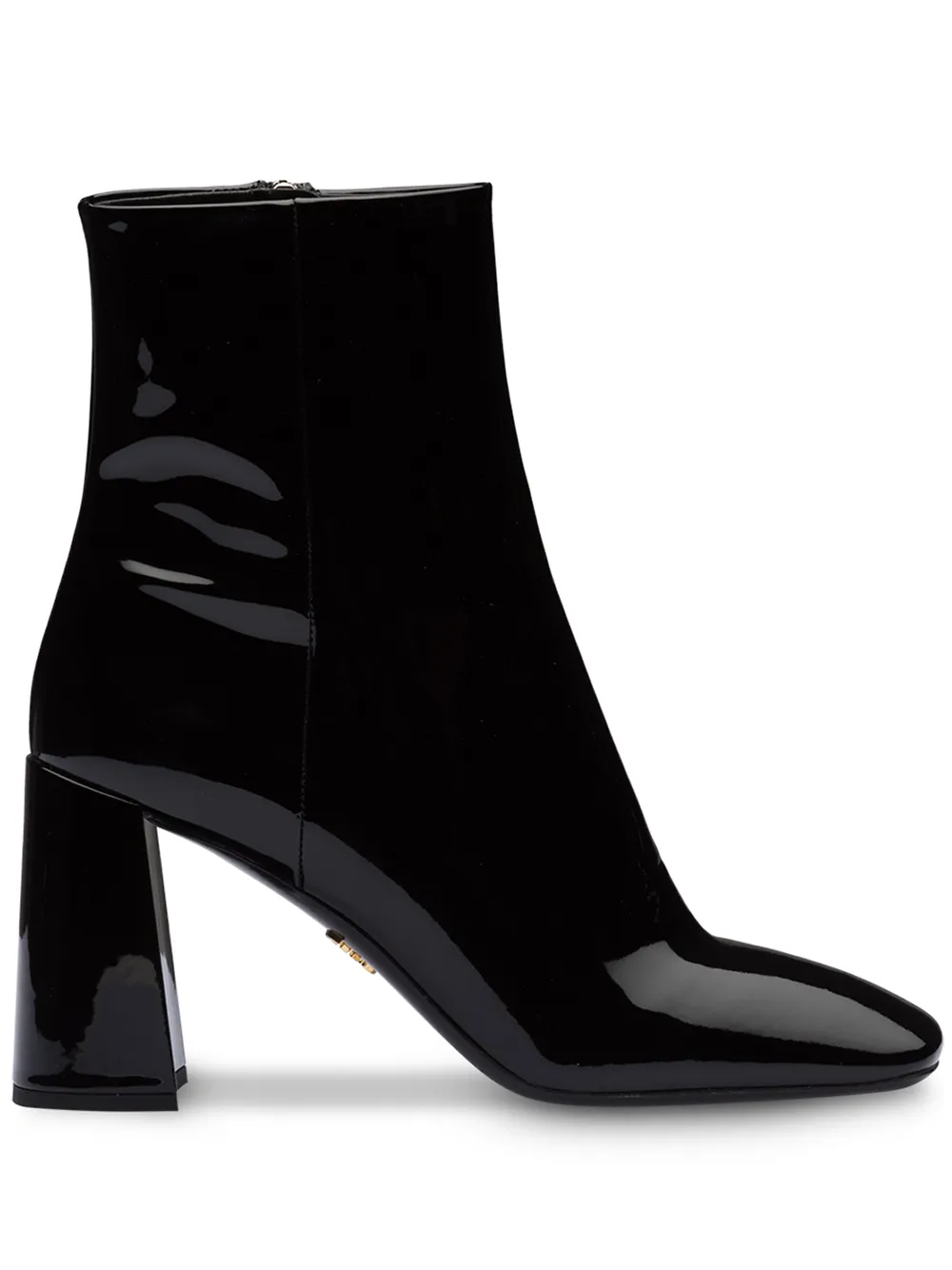 Prada patent leather ankle boots on sale