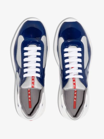 blue prada trainers