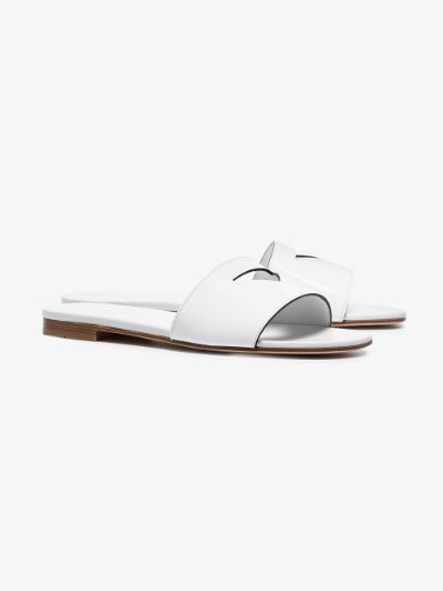 white prada slides