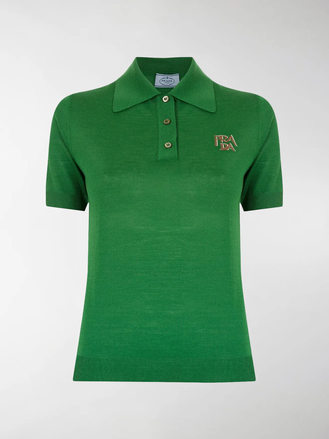 prada polo green
