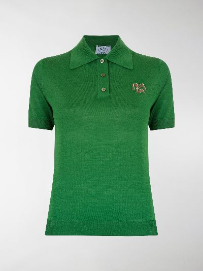 prada polo green