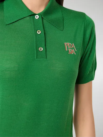 prada polo green