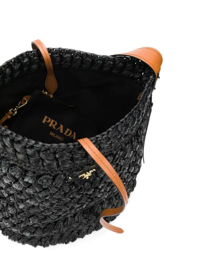 prada woven tote