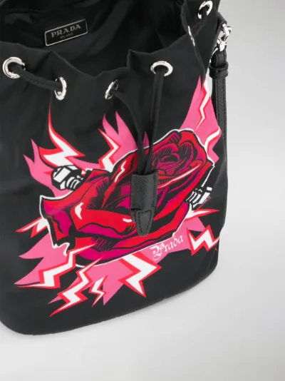 prada black rose