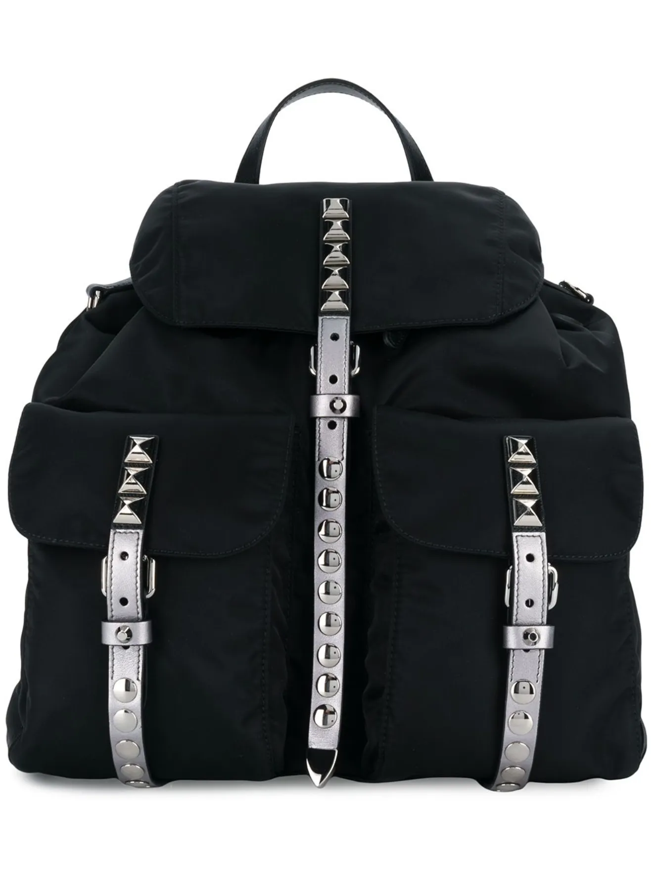 Prada Zaino Vela con borchie nero | MODES