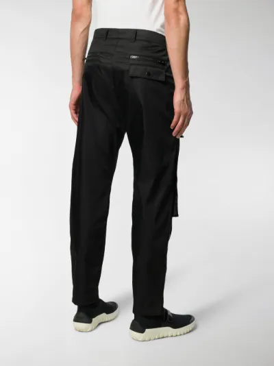 prada logo zip pants