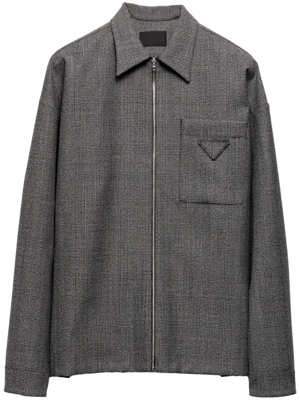 Prada zip-fastening wool shirt | Eraldo.com US