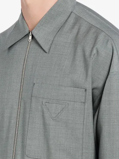 zip front shirt