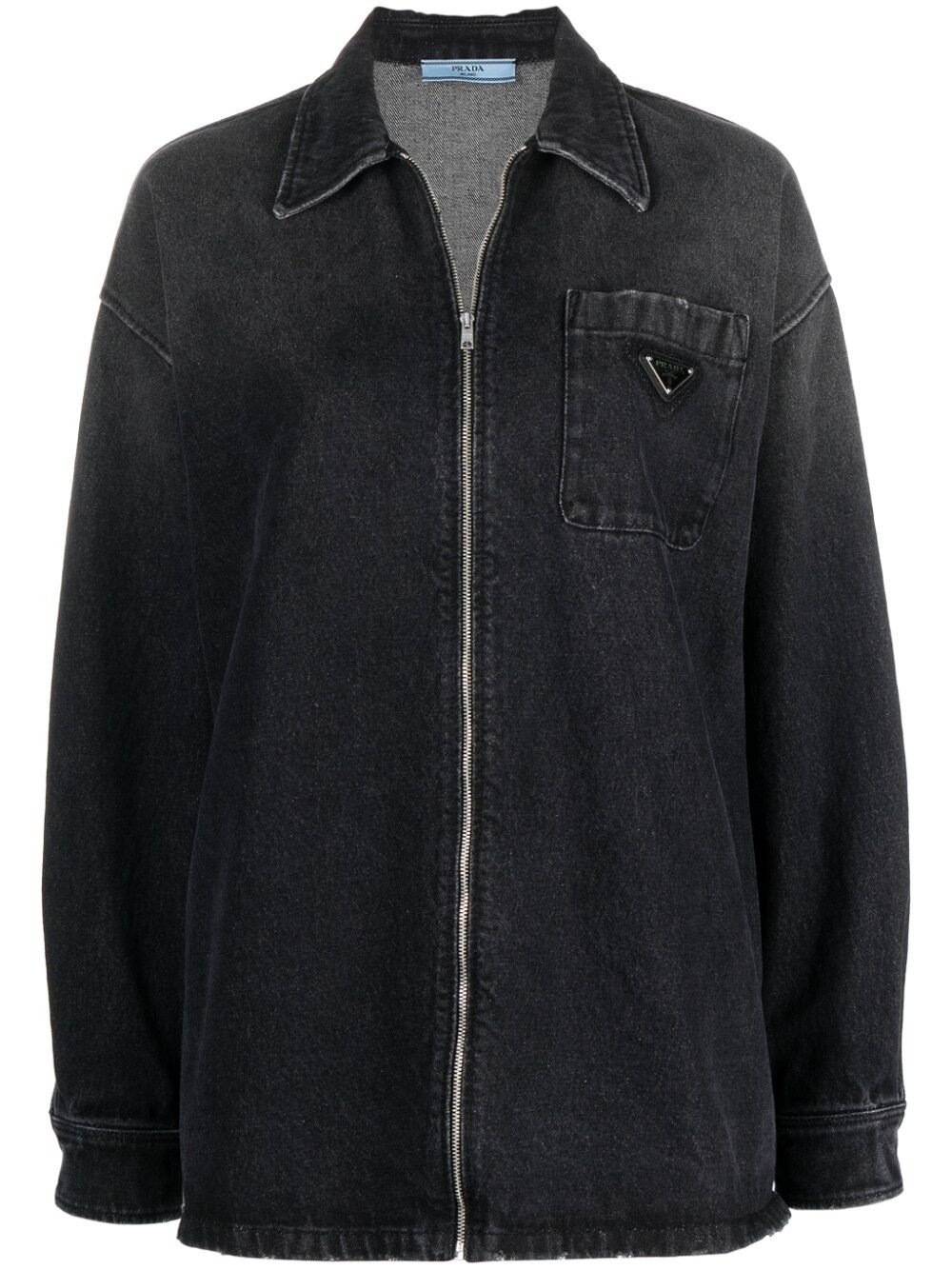 zip-up denim jacket | Prada | Eraldo.com FR