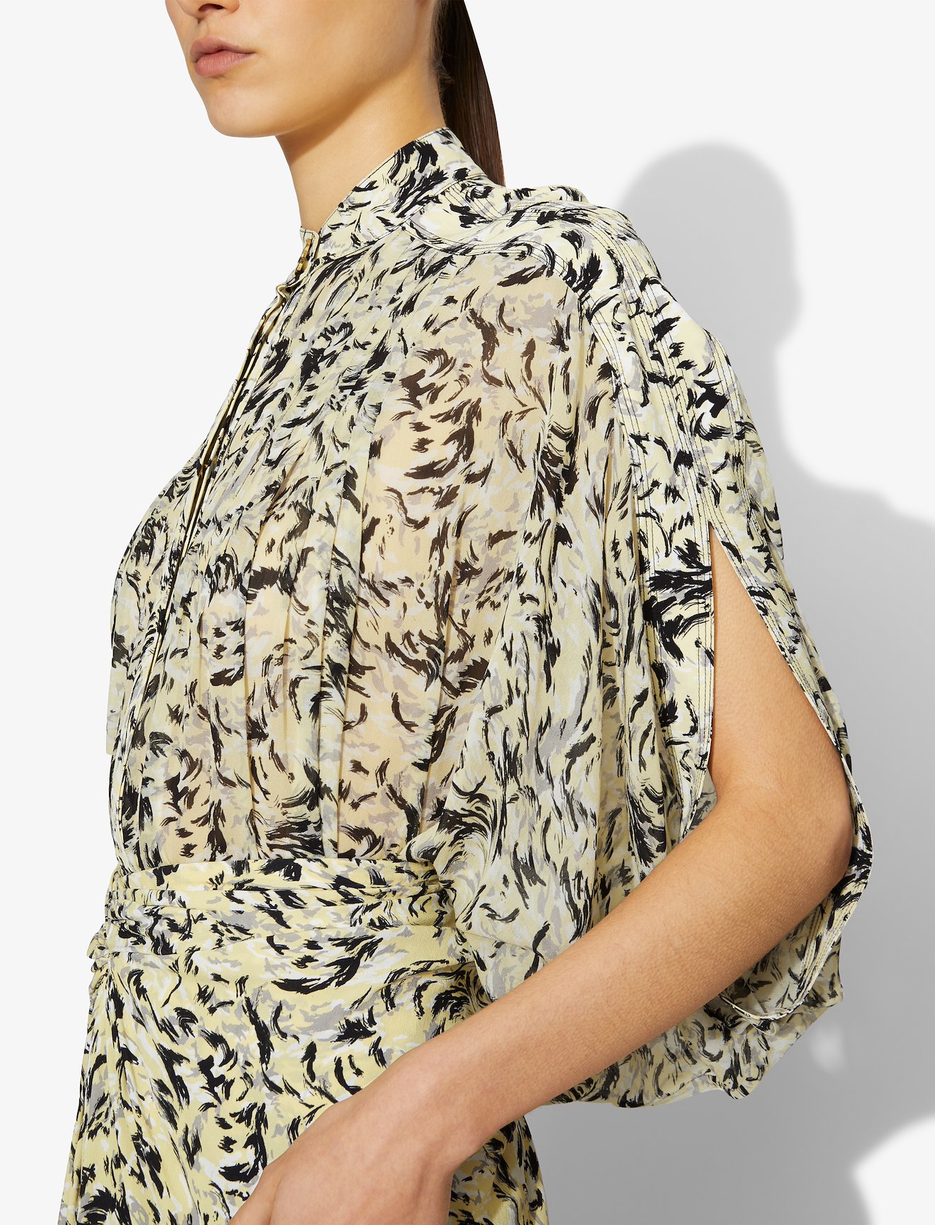 Abstract Animal Print Blouse #3