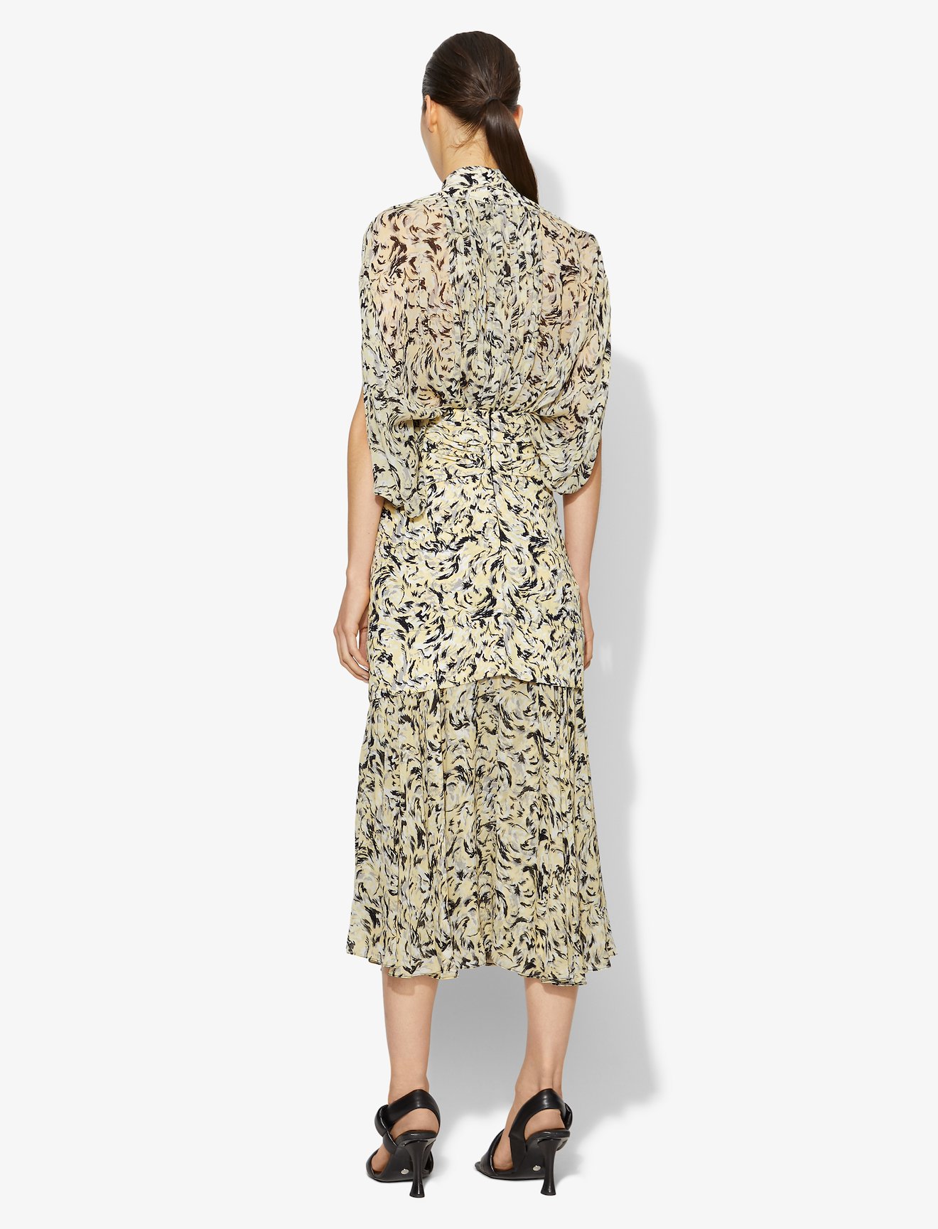 Abstract Animal Print Layered Skirt #2