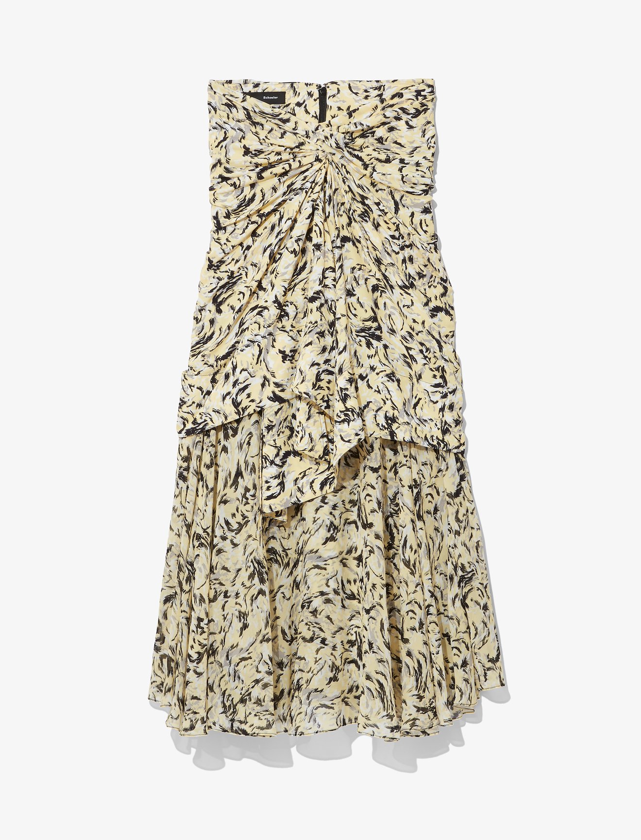 Abstract Animal Print Layered Skirt #4