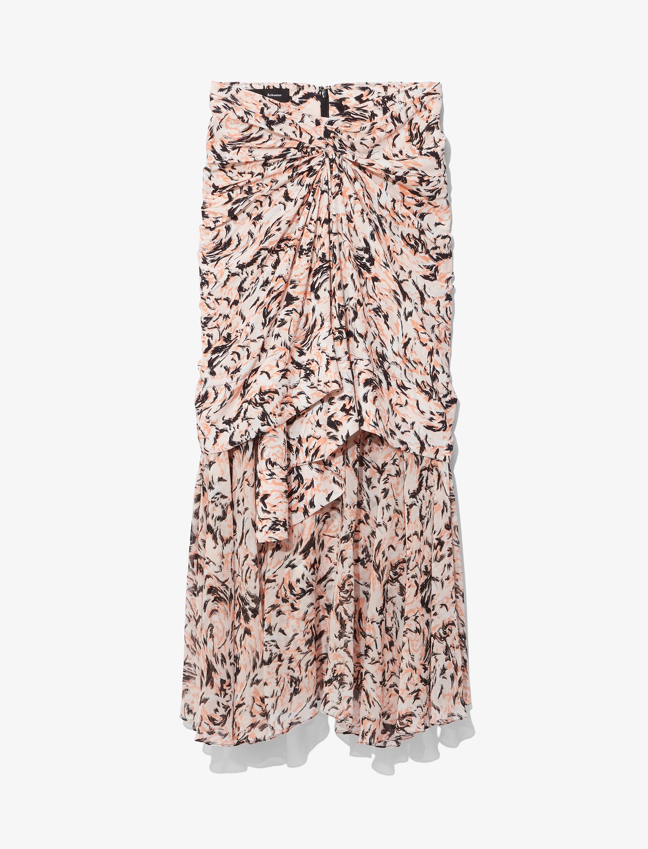 Abstract Animal Print Layered Skirt #4