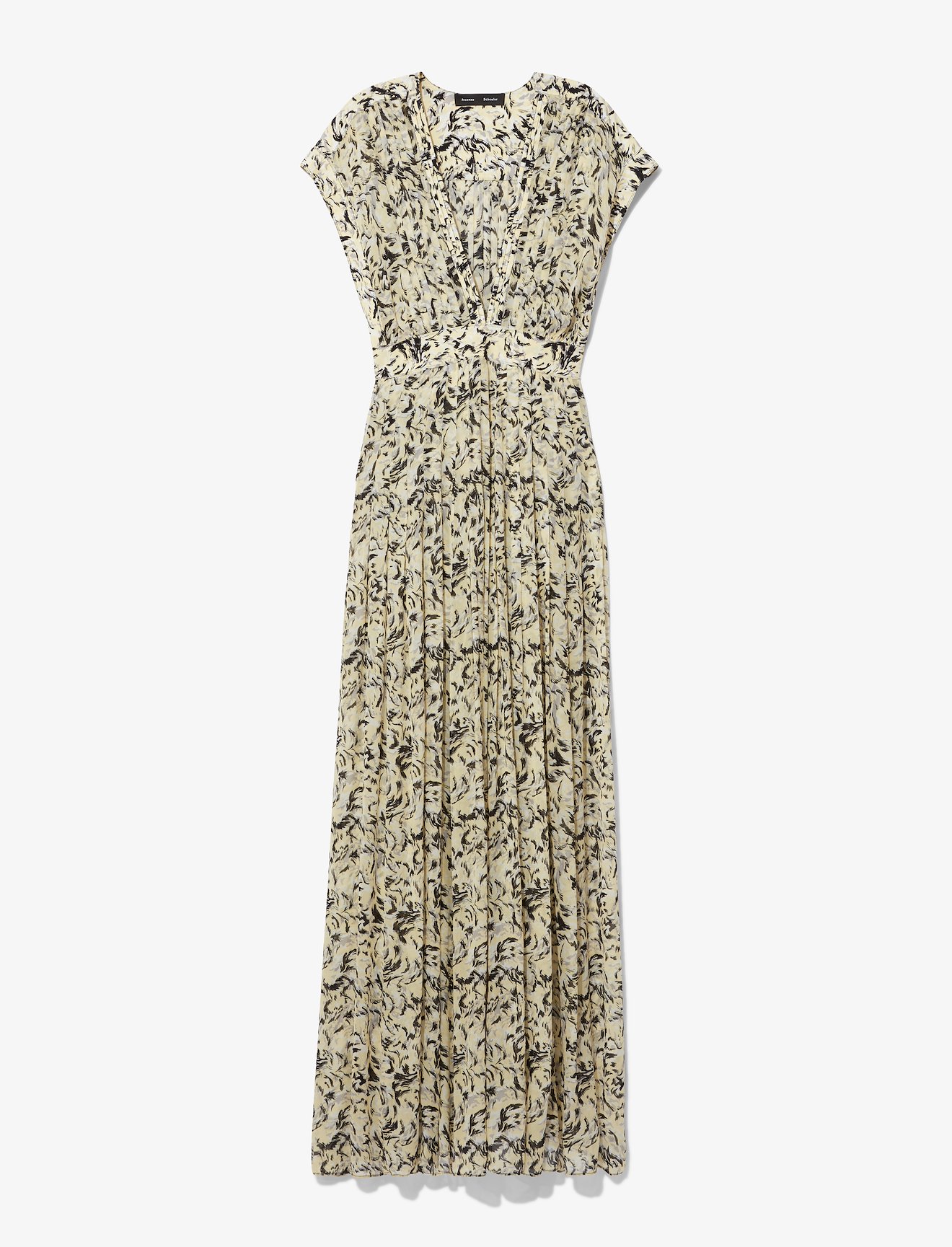 Abstract Animal Print Maxi Dress #4