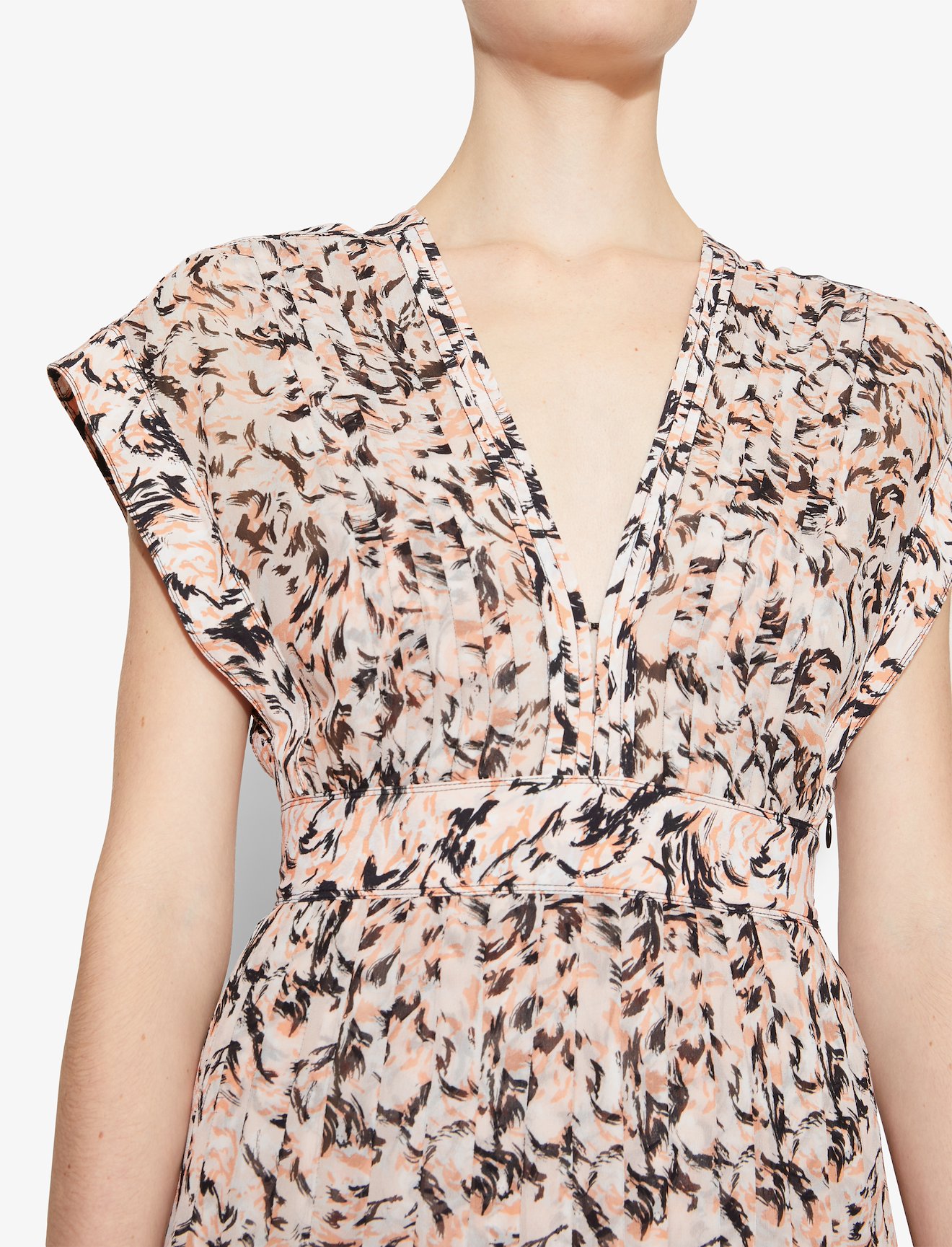 Abstract Animal Print Maxi Dress #3