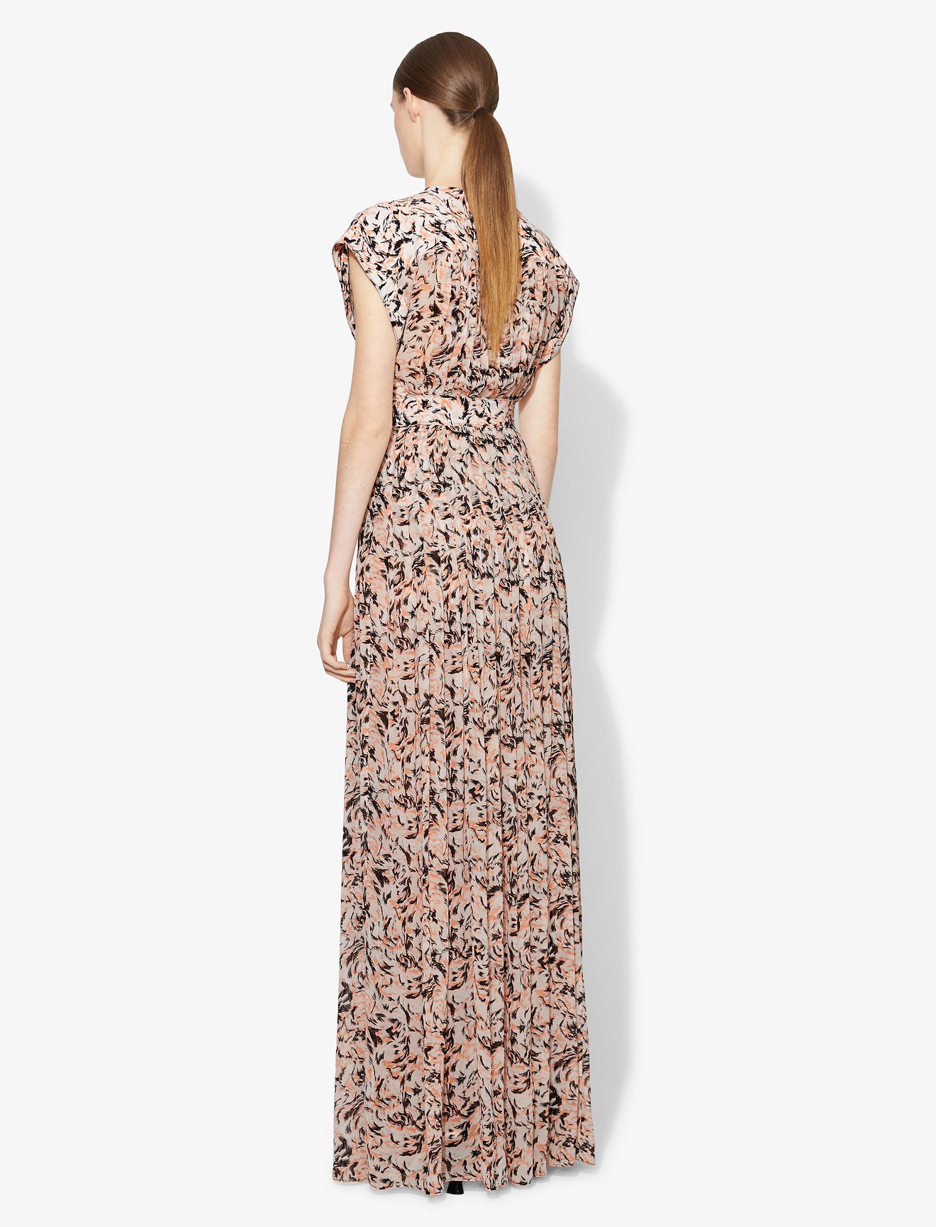 Abstract Animal Print Maxi Dress #2