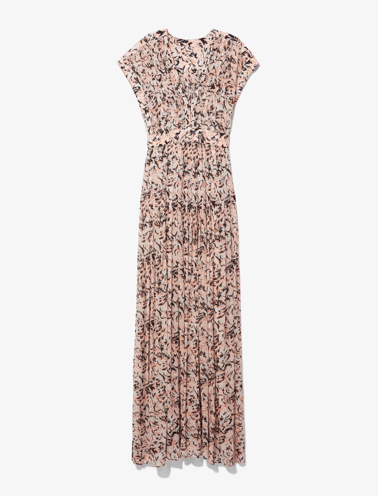 Abstract Animal Print Maxi Dress #4