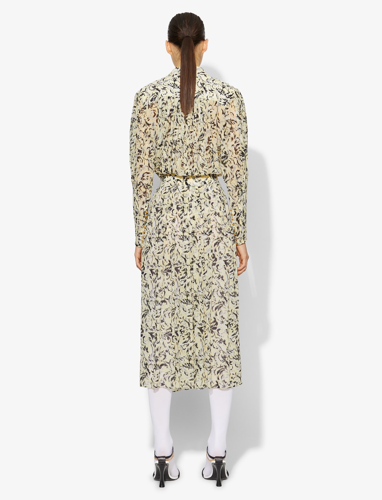 Abstract Animal Print Wrap Dress #2