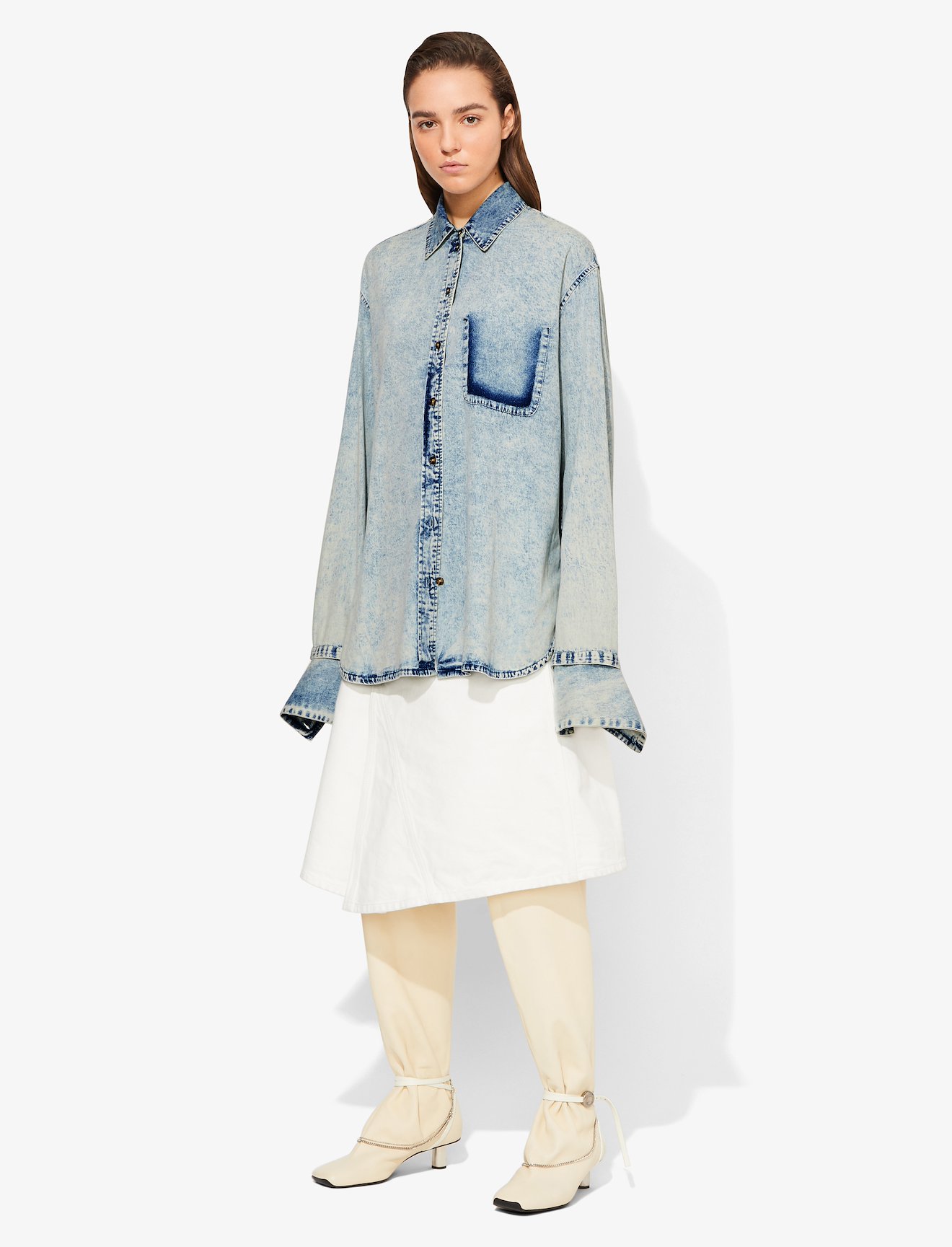 Acid Wash Denim Shirt #2